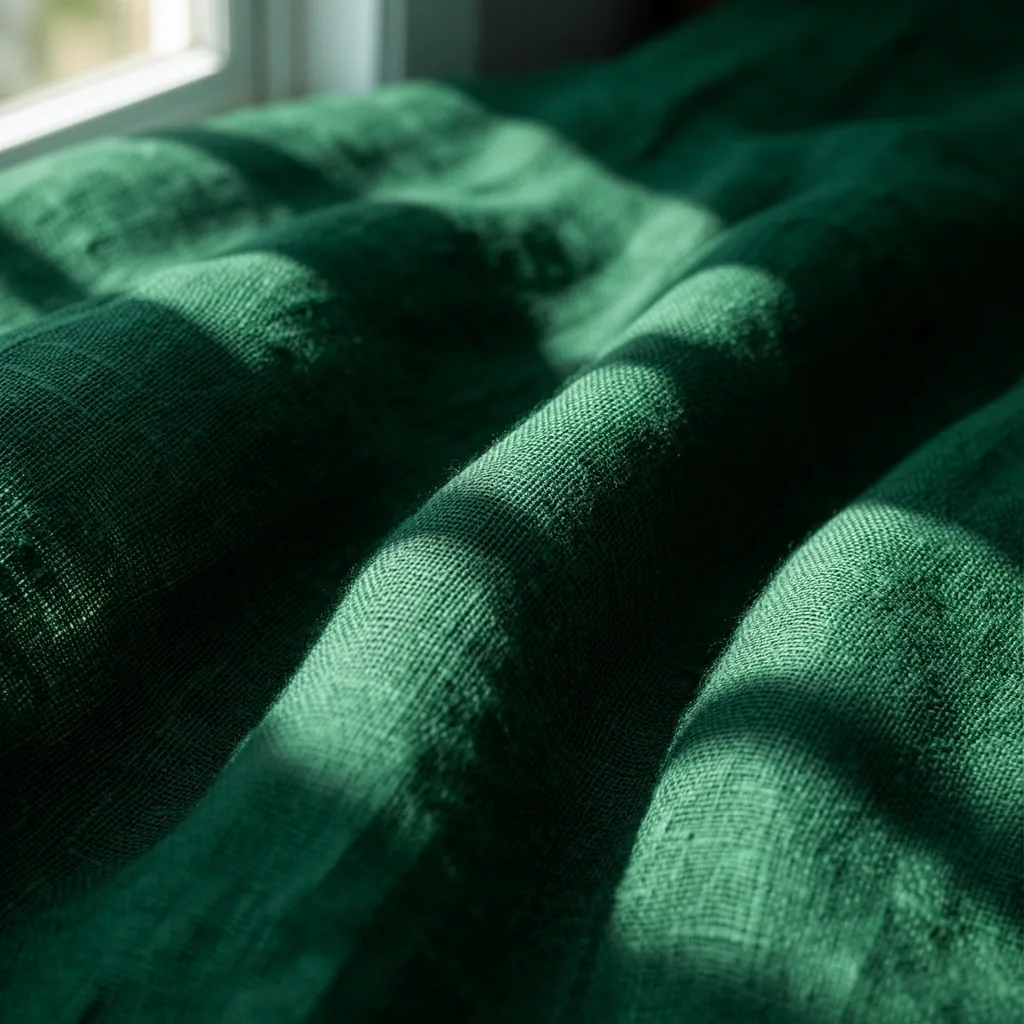 Texture de lin et ombres apaisantes