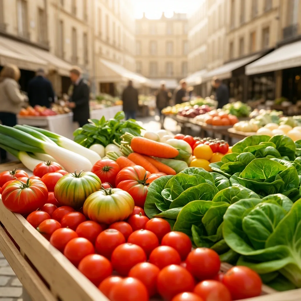 Marché local bordelais et produits frais
